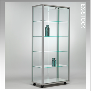 LIA 80-43 Aluminum Framed Glass Showcase