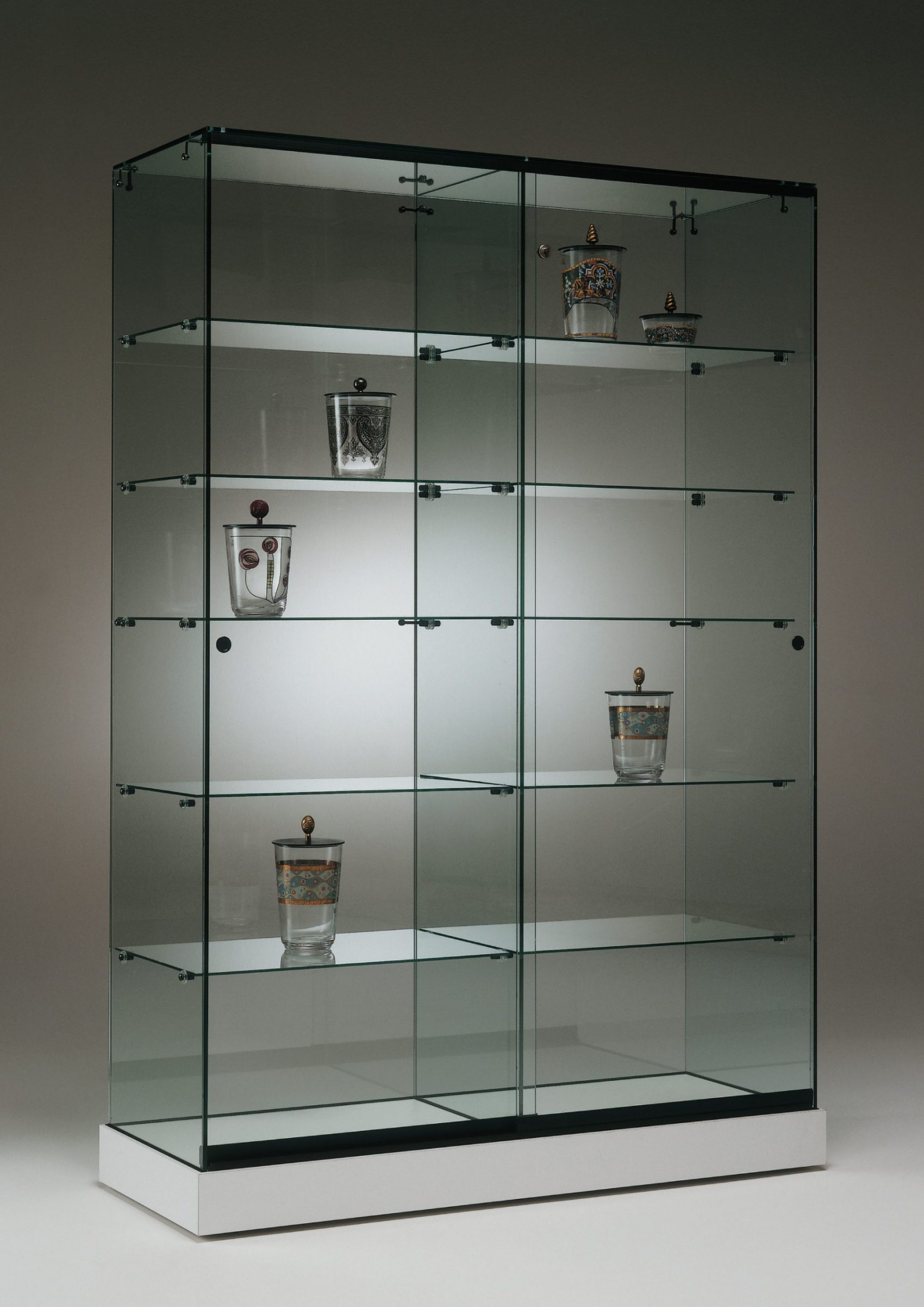 S7 Base Nova Double Glass Display Cabinet Showcase