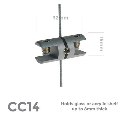 CC14 Double shelf clamp