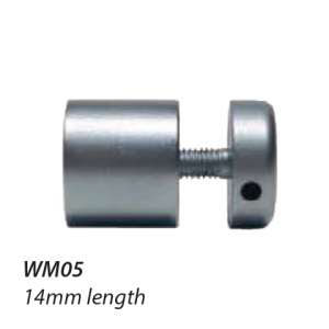 WM05 16mm diameter Satin Chrome Standoff