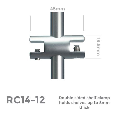 RC14-12 Double Sided Shelf Clamp