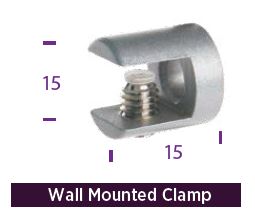 WM04-10 Wall Mount Clamp for a 10mm Panel