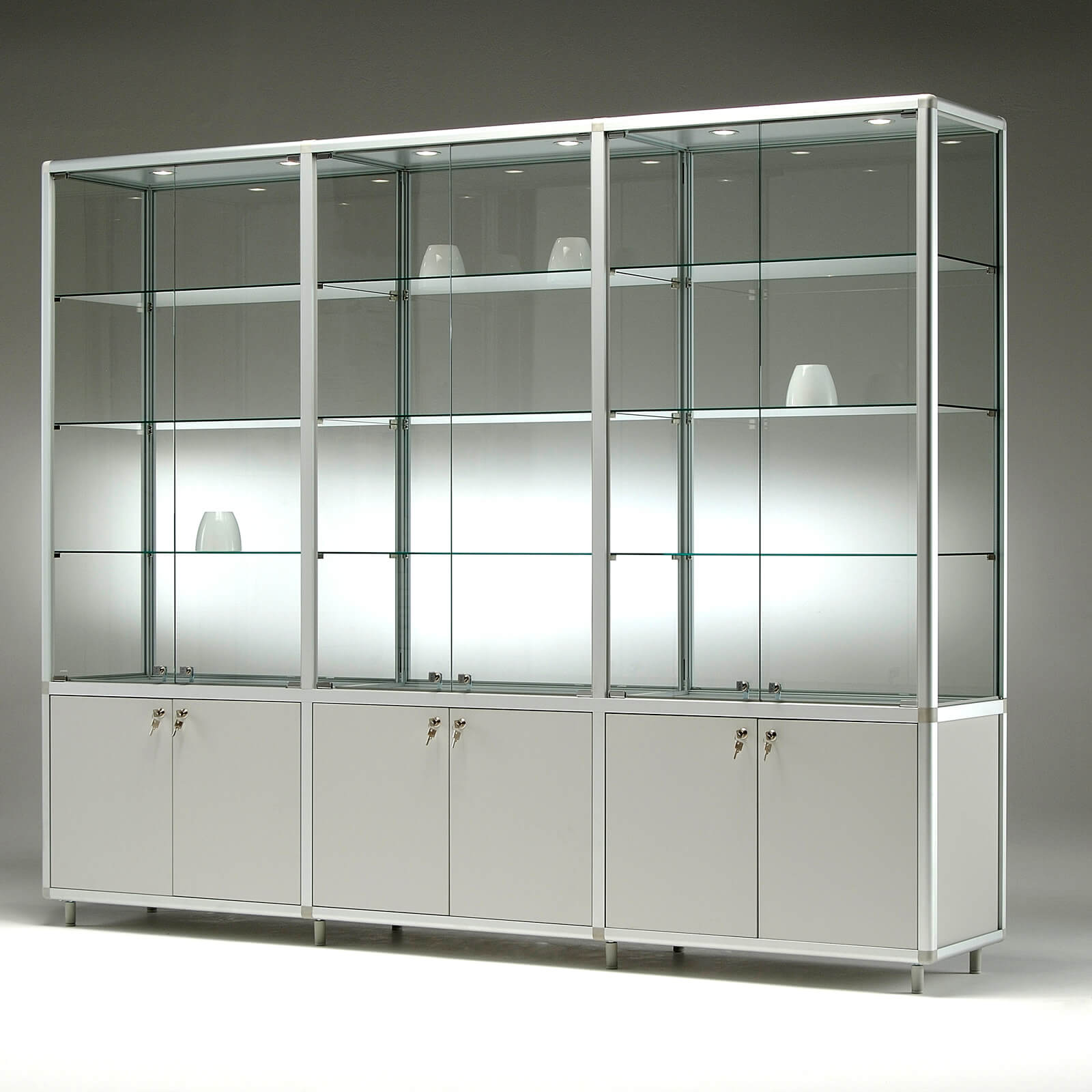 BM 231-42 Multipla Modular Showcase with Storage Cabinet
